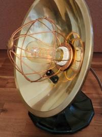 Vintage Copper Light made from AC Gilbert Heater, circa 1940s