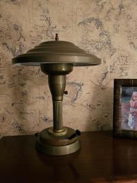 Streamline Art Deco Desk Lamp with Pen Holder Antique Table Lamp, Circa 1920 - 1930