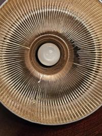 Vintage Factory Prismatic Glass Pendant Light