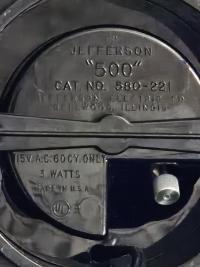 Vintage Jefferson 500 Desk Clock