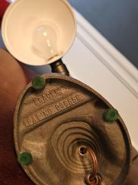 Vintage Eagle Brand art deco Desk Lamp, circa 1930s