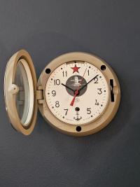 Vintage Soviet Navy Submarine mechanical clock “Komandirskie”