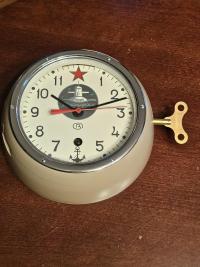 Vintage Soviet Navy Submarine mechanical clock “Komandirskie”