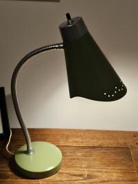 Mid Century Modern Atomic Green Desk Lamp 1960s