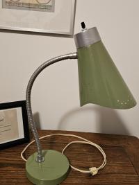Mid Century Modern Atomic Green Desk Lamp 1960s