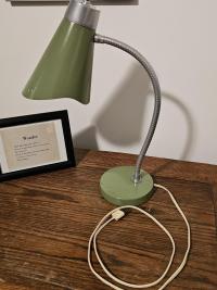 Mid Century Modern Atomic Green Desk Lamp 1960s