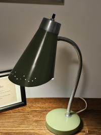 Mid Century Modern Atomic Green Desk Lamp 1960s