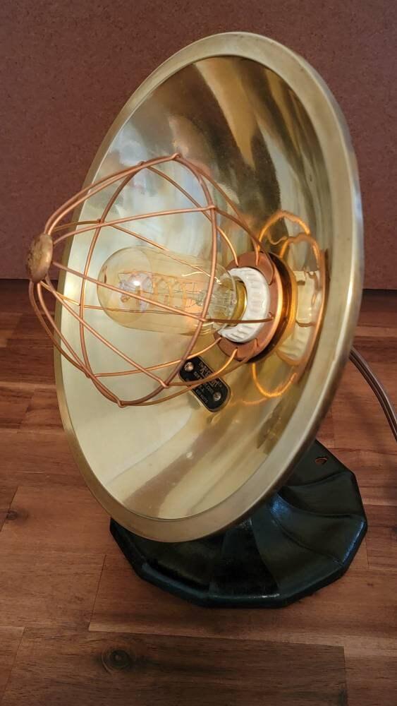 Vintage Copper Light made from AC Gilbert Heater, circa 1940s