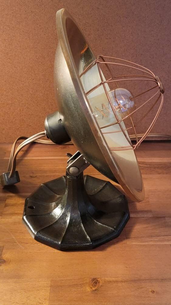 Vintage Copper Light made from AC Gilbert Heater, circa 1940s