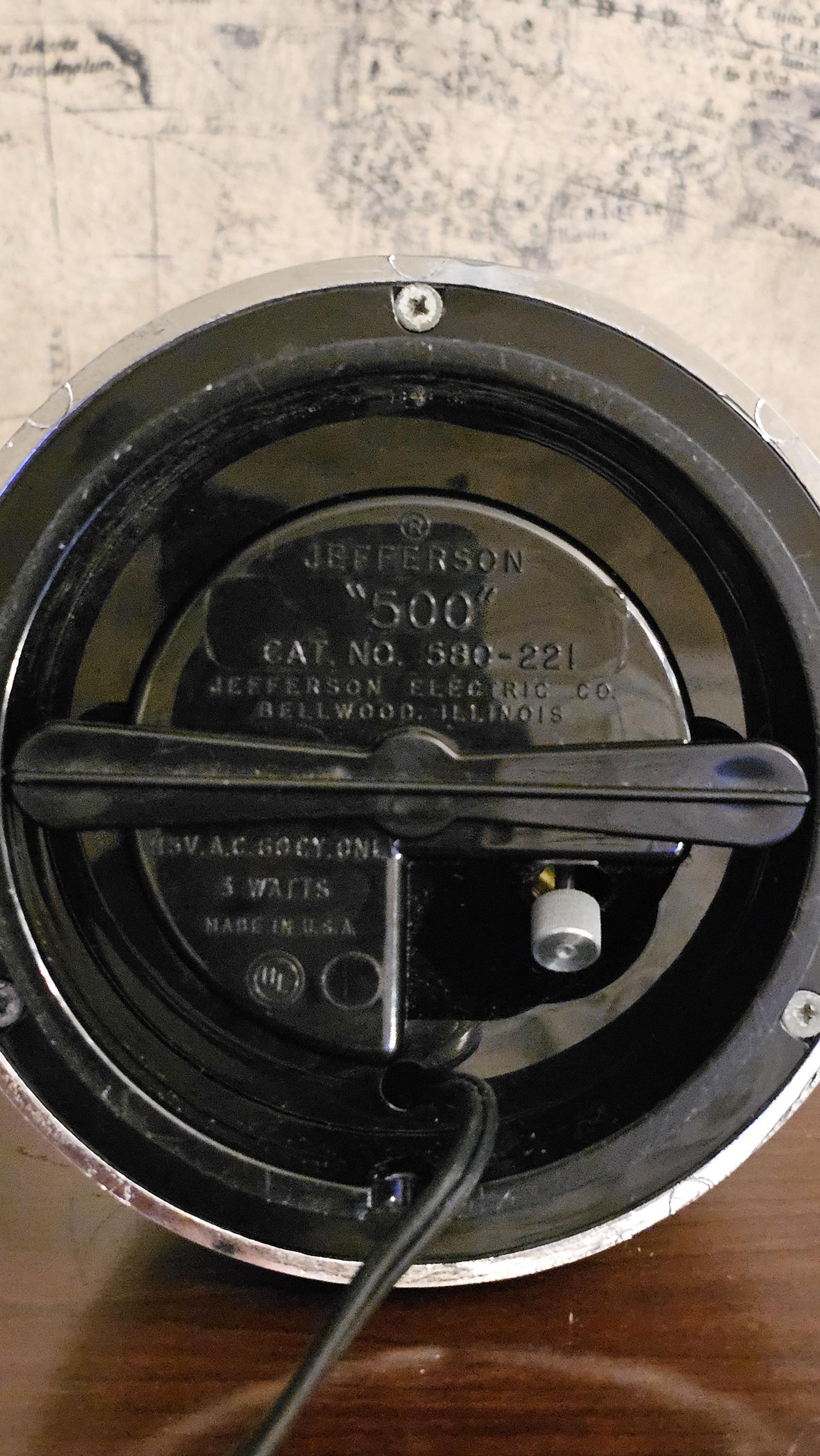 Vintage Jefferson 500 Desk Clock