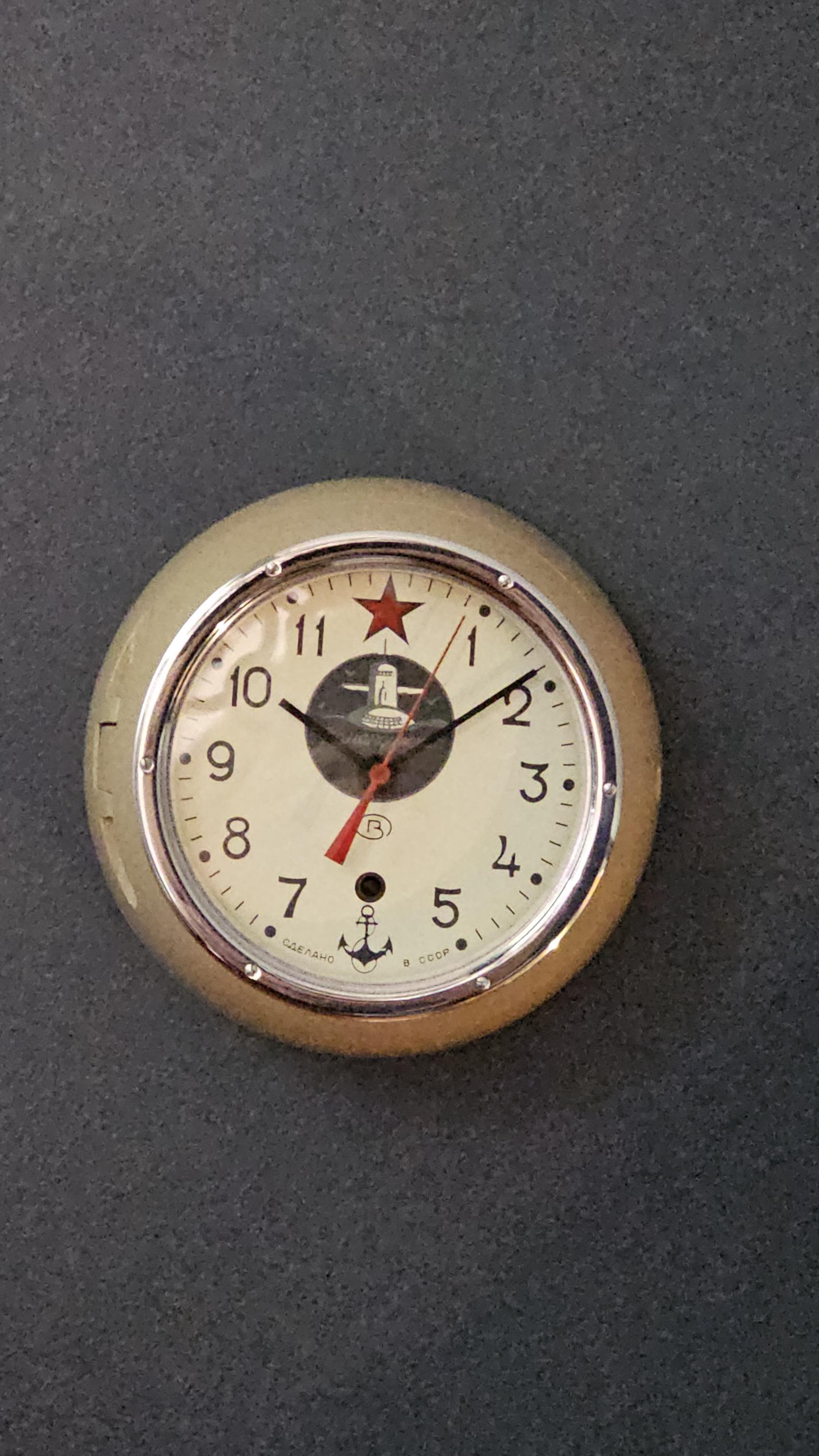 Vintage Soviet Navy Submarine mechanical clock “Komandirskie”