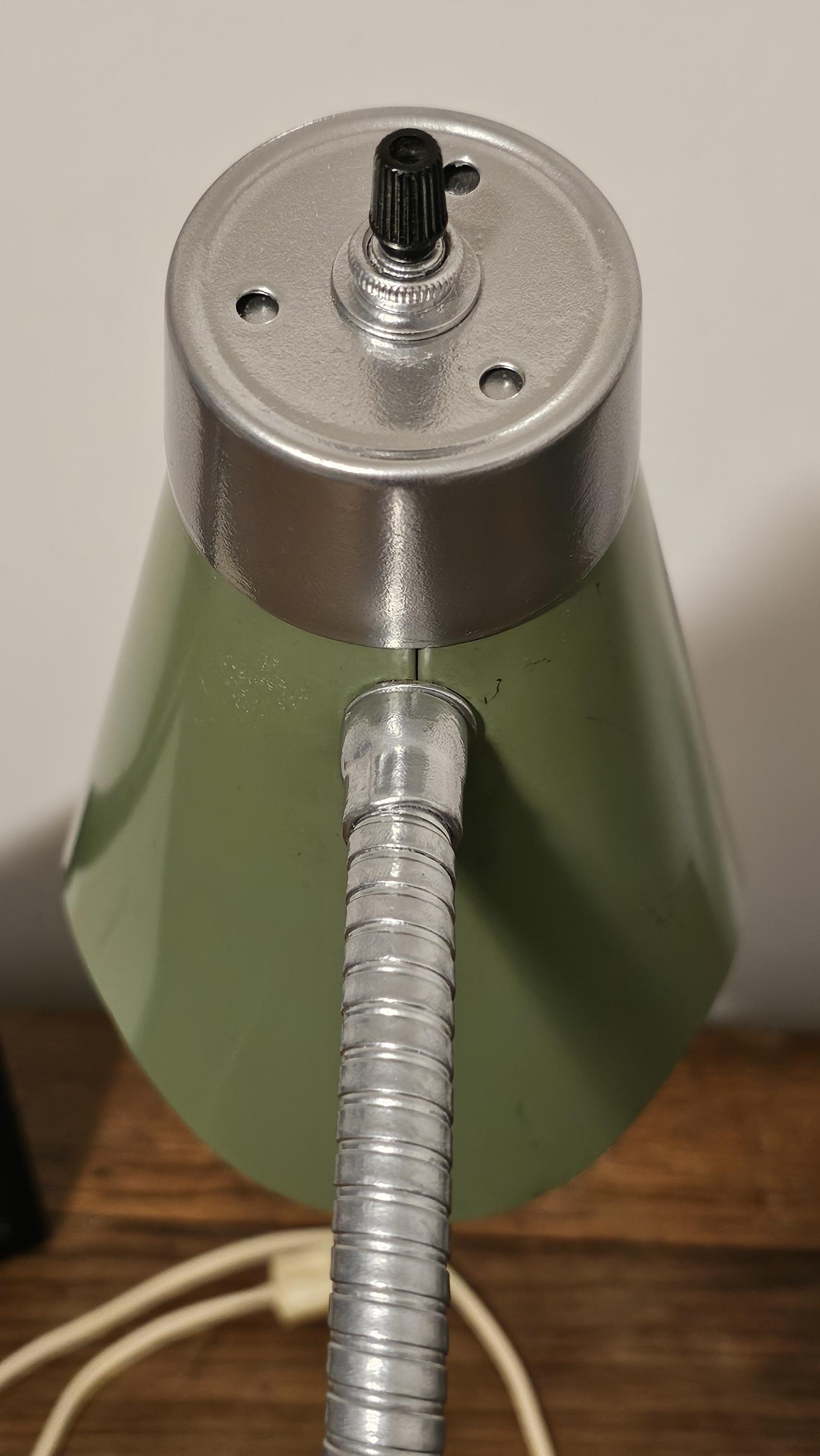 Mid Century Modern Atomic Green Desk Lamp 1960s