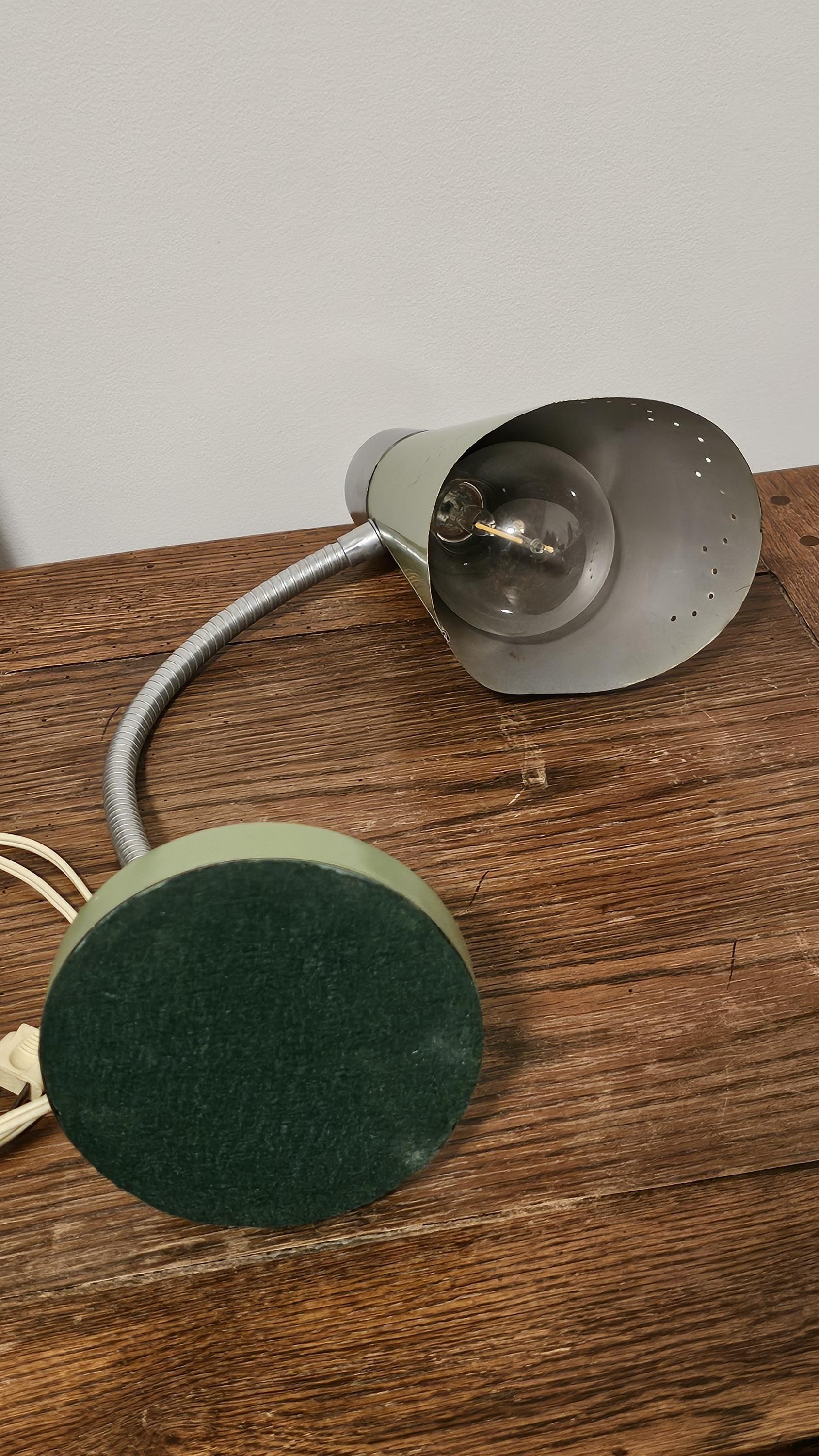 Mid Century Modern Atomic Green Desk Lamp 1960s