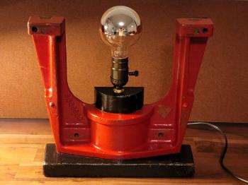 Vintage Foundry Mold "DROTT Light" Industrial Lamp