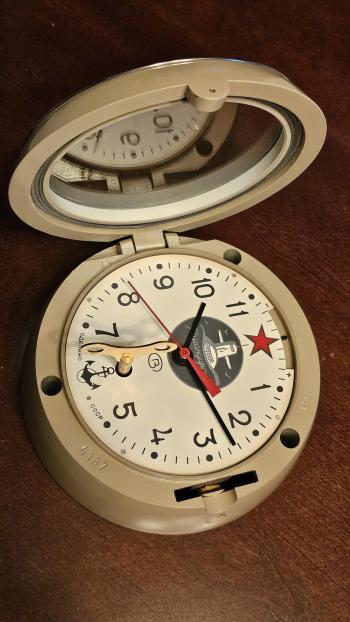 Vintage Soviet Navy Submarine mechanical clock “Komandirskie”